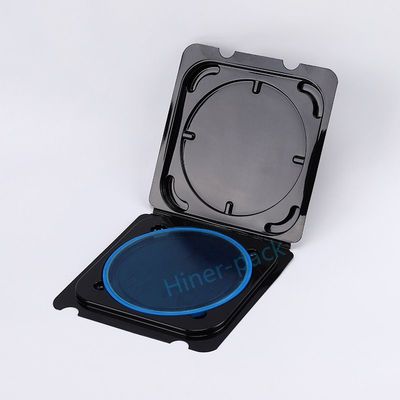 Mua Clamshell Silicon Wafer Box Đen minh bạch Với Hoop Ring phù hợp với ROHS online manufacture
