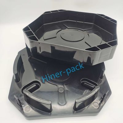 Mua ODM tùy chỉnh 12 Inch đen ESD Wafer Horizontal Shipper cho vận chuyển an toàn online manufacture