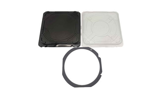 Mua Black Square Clamshell Single Flex Frame Wafer Shippers thích hợp cho lưu trữ và vận chuyển wafer online manufacture
