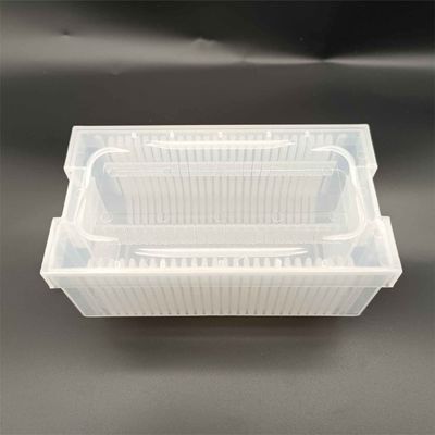 Mua Hộp wafer hình chữ nhật nhìn thấy trong suốt với nắp và đáy phù hợp với khí thải thấp và tiêu chuẩn RoHS online manufacture